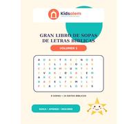 Gran libro de sopas de letras bíblicas - Volumen 1: Adán y Eva · Caín y Abel · Noé · La Torre de Babel