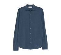Gran Sasso - Chemise Boutonnée à Manches Longues - Homme - Chemises - Bleu - Taille: XL