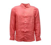 Gran Sasso - Chemise Vintage en Lin - Homme - Chemises - Rose - Taille: S