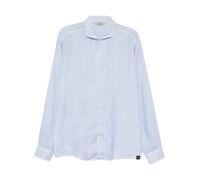 Gran Sasso - Linen Shirt - Homme - Chemises - Bleu - Taille: 2XL