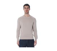 Gran Sasso - Maglia girocollo in cotone e cashmere manica raglan - Homme - Pulls - Beige - Taille: M