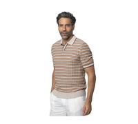 Gran Sasso - Polo en maille texturée à manches courtes - Homme - Tops - Multicolore - Taille: 2XL