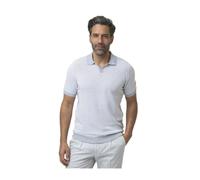 Gran Sasso - Polo Skipper en maille - Homme - Tops - Gris - Taille: XL
