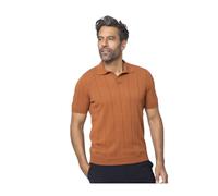 Gran Sasso - Polo Terracotta - Homme - Tops - Brun - Taille: M