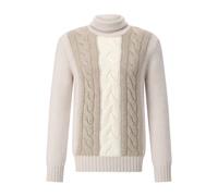 Gran Sasso - Pull Classique en Tricot Torsadé - Homme - Pulls - Beige - Taille: L