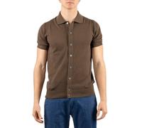 Gran Sasso - Short Sleeve Shirt - Homme - Chemises - Brun - Taille: L