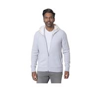Gran Sasso - Sweat à Capuche Gris à Fermeture Éclair - Homme - Pulls - Blanc - Taille: XL