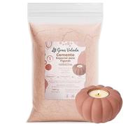 Gran Velada - Ciment en terre cuite pour travaux manuels 1 kg | Ciment préparé en poudre pour figurines décoratives | Bougies, pots et plateaux DIY | Moules en silicone | Finition minérale mate
