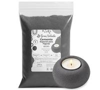 Gran Velada - Ciment pour figurines noir 1 kg | Béton de couleur bicomposant | Séchage rapide en 24 h | Idéal pour bougeoirs, pots, savons et travaux manuels