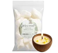 Gran Velada Cire de colza et noix de coco 1 kg pour bougies en verre, grande capacité aromatique (jusqu'à 12 %), finition lisse et uniforme