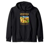 Granada Alhambra Palace Andalousie Espagne Art Espagne Voyage Sweat à Capuche