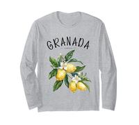 Granada Andalousie Lemon Art Espagne Fruit Lover Vintage Manche Longue