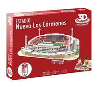 Granada CF - Puzzle 3D Nouveau Stade Los Cármenes à Collectionner - Papier - Couleur Rouge et Blanc - 31,5 x 23 x 4 cm
