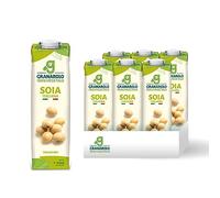 Granarolo, Soya Beverage 1L, 6 paquets de boisson végétale UHT à base de soja, 100% Made in Italy, haute teneur en protéines, sans sucres ajoutés, sans lactose
