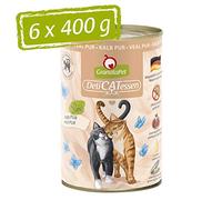 GranataPet Delicatessen - Lot de 6 boîtes de 400 g de Nourriture Humide pour Chats - sans céréales et sans Sucre ajoutés - À Haute teneur en Viande et huiles de qualité supérieure