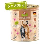 GranataPet Delicatessen Nourriture Humide pour Chats à la Dinde et au Faisan - Nourriture pour Chat - Nourriture pour Les gourmets - sans céréales et sans Sucre - 6 x 800 g