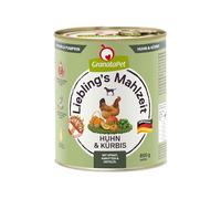GranataPet Liebling's Mahlzeit Viande de Poulet et de Citrouille, Nourriture Humide pour Chien Sans Céréales et Sucres Ajoutés, Boîtes