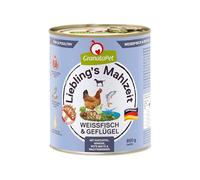 GranataPet Liebling's Mahlzeit Weißfisch & Volaille, 6 x 800 g, Nourriture Humide pour Chien, sans céréales et sans Sucre, Aliment Complet à Haute teneur en Viande et huiles de qualité supérieure