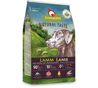 GranataPet Natural Taste Agneau - Nourriture sèche pour Chiens - sans céréales et sans Sucre ajoutés - Aliment Complet pour Chiens Adultes - 4 kg