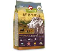 GranataPet Natural Taste Wild & Buffel Nourriture sèche pour chien sans céréales et sans additifs de sucre - Nourriture complète pour chien adulte - 12 kg