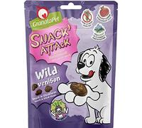 GranataPet Snack' Attack Wild Friandises pour Chien sans céréales et sans sucres ajoutés, récompense pour Animaux de Compagnie ludiques, friandises pour Chiens, friandises Douces pour Chien, 100 g