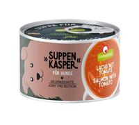 GranataPet Soupe au saumon avec tomate, soupe pour chiens heureux, collation avec moule à lèvres vertes et minéraux, nourriture pour chien sans céréales pour une alimentation adaptée à l'espèce, 140 g