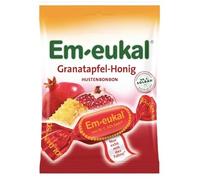 Granatapfel-Honig - Bonbons allemagne saveur classique, confiserie traditionnelle au goût frais et agréable, recette originale suisse, paquet familial - Compatible avec Em-Eukal - 75g