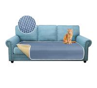 Granbest Housse de canapé 3 places, en microfibre épaisse, antidérapante, haute densité, protection de canapé universelle lavable pour animaux de compagnie et enfants, 3 places, bleu sarcelle