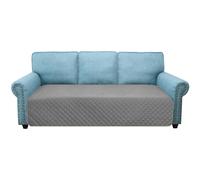 Granbest Housse de canapé 3 places imperméable et antidérapante pour enfants, animaux domestiques, chiens, chats, canapé - Quatre saisons (3 places, gris clair)
