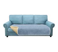 Granbest Housse de canapé antidérapante 3 places, épaisse, universelle pour toutes les saisons (3 places, bleu azur)