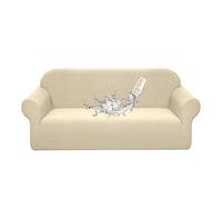 Granbest Housse de canapé imperméable de qualité supérieure - Haute teneur en Tissu Extensible - Tissu Super Doux - Beige