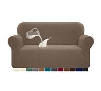 Granbest Housse de Canapé Imperméable Revêtement Housse Protection pour Canape Elastique Durables 1 pièce Protecteur de Canapé Universel(2 Place,Chameau)