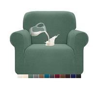 Granbest Housse de Canapé Imperméable Revêtement Housse Protection pour Canape Elastique Durables 1 pièce Protecteur de Canapé Universel(1 Place, Matcha Green