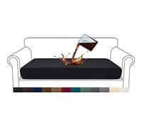 Granbest Housse de coussin de canapé imperméable de qualité supérieure - En jacquard haute élasticité - Pour canapé (3 places, noir)