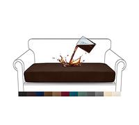 Granbest Housse de coussin de canapé imperméable de qualité supérieure - En jacquard haute élasticité - Pour canapé (2 places, chocolat)