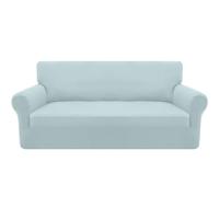 Granbest Strecken Housse de canapé 3 places en élasthanne super doux pour chien et animaux de compagnie - Protection de meubles avec fond élastique (3 places, bleu azure)