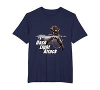 Granblue Fantasy Versus: Rising Dash Light Attack Sandalphon T-Shirt, Homme Grandes Tailles, Bleu Marine, 2X Tall