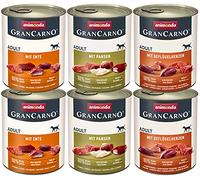 GranCarno Nourriture Humide pour Chien Deftige Variation (6 x 800 g), Nourriture Humide pour Chien sans céréales ni Sucre, pour Chiens Adultes, avec ingrédients charnus Frais