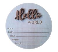 Grand 5 91 Pouces De Bienvenue Ronde Signe De Bienvenue Baby Nom Sig Les Accessoires Pour Les Nouveau-nés Photographie Et Annonce Naissance Annonce Bébé