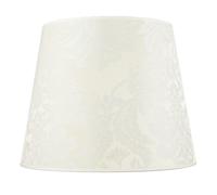 Grand Abat-Jour Ø38Cm Ecru Blanc Baroque Pour E27 Lampe Suspendue