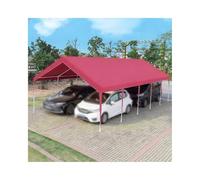 Grand Abri De Voiture Robuste pour Tous Les Temps, avec Structure Métallique, pour Voiture, Camping-Car, Tracteur Et SUV(Red)