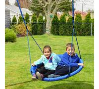 Grand accent de jardin amovible pour enfants, MCOM de salle de bain, balançoire bleue Ø 100x180 cm
