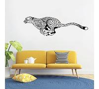 Grand Africain Courir Guépard Animal Art Pépinière Mur Décalcomanie Mur Décalcomanie Enfants Garçon Chambre Décoration Maison 82cm X 28cm