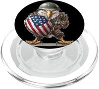 Grand Aigle américain au Look Militaire pour Homme et Femme PopSockets PopGrip pour MagSafe