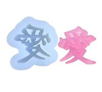 Grand Amour Chinois Ornement Moule Silicone Moules Coque De Téléphone Décorations Époxy Pour Résine Moulage Moules Silicone Grand Porte-clés