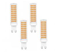Grand Angle 320° Ampoule LED G9 15W, Équivalent 120W Halogène, 1000LM, Sans Scintillement, CRI≥80+, Non Dimmable, Pour Lustre Suspension(Warm white 3000K,4 Pack)