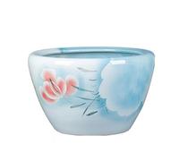 Grand aquarium en céramique pour balcon, nénuphar, lotus, cour, jardin, aquarium en verre (41 cm)