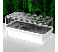 Grand aquarium en plastique Habitat de tortue, kit de démarrage pour terrarium, ensemble de couverture d'aquarium pour tortue, cage de literie pour tortue, système de filtre de douche, conteneurs en