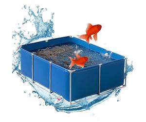 Grand aquarium temporaire avec valve de vidange, montage facile pour l'élevage de tortues et les soins des animaux