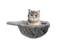 Grand arbre à chat Hamac/lit - Un accessoire de pièces de rechange confortable et profond | Accessoires complémentaires au design grand lit pour tour à chat (diamètre : 34 cm, gris clair)